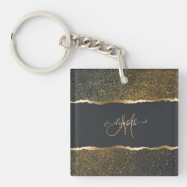 Modern Elegant Guld Touch Monogram
