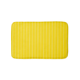 Modern Elegant Gult - vit stripe-mall Badrumsmatta