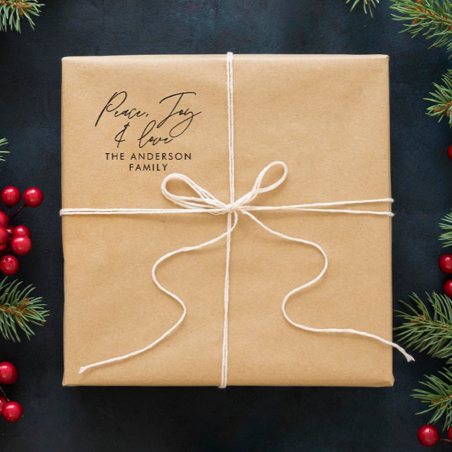 Modern elegant helgdag personlig självfärgande stämpel (Skapare uppladdad)