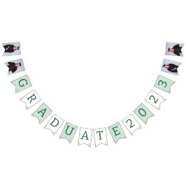 Modern Elegant, högre Grönt, Studenten Vimplar