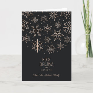 Modern Elegant Holiday Christmas Card Helgkort