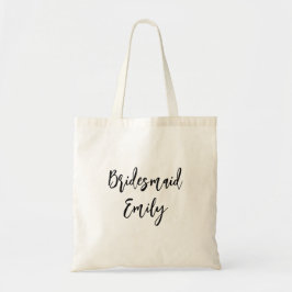 Modern Elegant i Bridesmaid Personlig Tygkasse