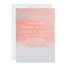 Modern elegant, inbjudan till bröllop med vattenfä