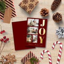 Modern Elegant Joy Jul Fyra fotopatecken