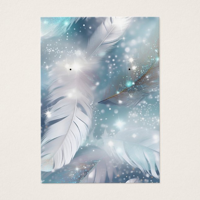 Modern Elegant Juelry Earring Visning Card Visitkort (Framsidan)