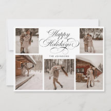 Modern Elegant Jul Collage med Flera Bilder