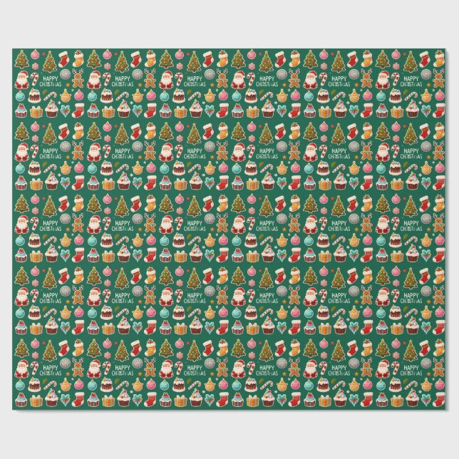 Modern elegant jul  presentpapper (Platt)