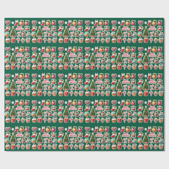 Modern elegant jul  presentpapper (Platt)