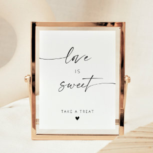 Modern Elegant Kärlek är söta favoriter Poster
