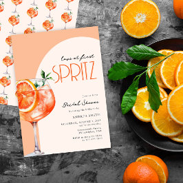 Modern Elegant Kärlek vid Första Spritz-Möhippan Inbjudningar