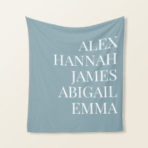 Modern Elegant Kids Namn Personlig Family