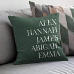 Modern Elegant Kids Namn Personlig Family Kudde<br><div class="desc">Modern Elegant Kids Namn Personlig Family Dekorativ kudde.</div>