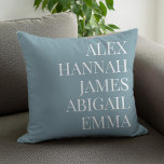 Modern Elegant Kids Namn Personlig Family Kudde<br><div class="desc">Modern Elegant Kids Namn Personlig Family Dekorativ kudde.</div>