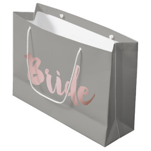 Modern elegant klar faux ro guld "bride"