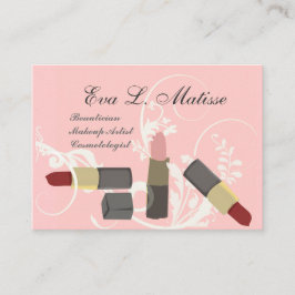 Modern elegant konstnär för Makeup för Visitkort