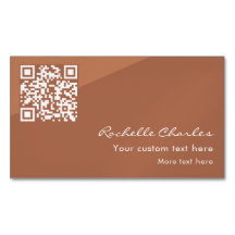 Modern Elegant Kopparbrun QR-kod