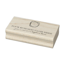 Modern Elegant Lägg till eget företagslogotyp Anpa Stämpel