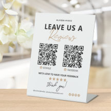 Modern Elegant Lämna oss en recension QR-kod