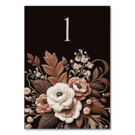 Modern Elegant Land Western-Blommigt Bordsnummer