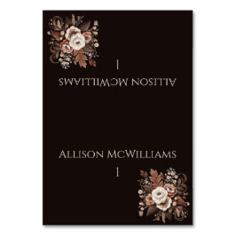 Modern Elegant Land Western-Blommigt Bordsnummer