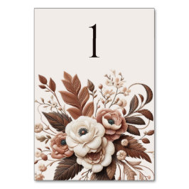 Modern Elegant Land Western-Blommigt Bordsnummer