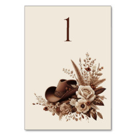 Modern Elegant Land Western-Blommigt Bordsnummer