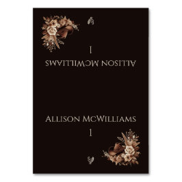 Modern Elegant Land Western-Blommigt-Fjäderfä Bordsnummer