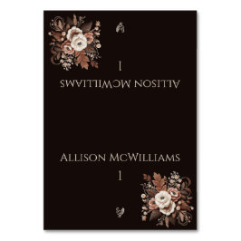 Modern Elegant Land Western-Blommigt-Fjäderfä Bordsnummer