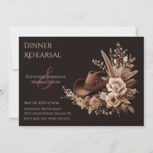 Modern Elegant Land Western-Blommigt