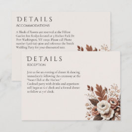 Modern Elegant Land Western-Blommigt Tilläggskort