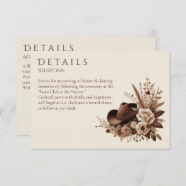 Modern Elegant Land Western-Blommigt Tilläggskort