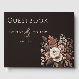 Modern Elegant Land Western-Flora Gästböcker