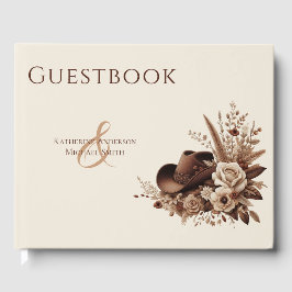 Modern Elegant Land Western-Flora Gästböcker