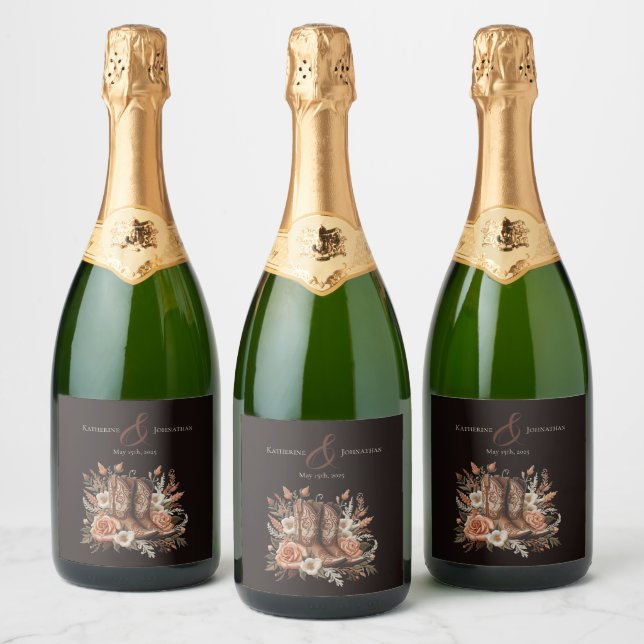 Modern Elegant Land Westerna - Blommor (Flaskor)