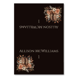 Modern Elegant Land Westerna - Blommor Bordsnummer