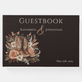 Modern Elegant Land Westerna - Blommor Gästböcker