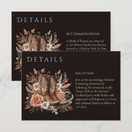 Modern Elegant Land Westerna - Blommor Tilläggskort