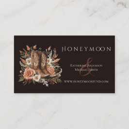 Modern Elegant Land Westerna - Blommor Visitkort