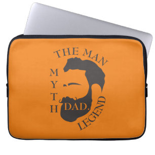 Modern Elegant Legendary Pappa Fars dag Laptop Fodral