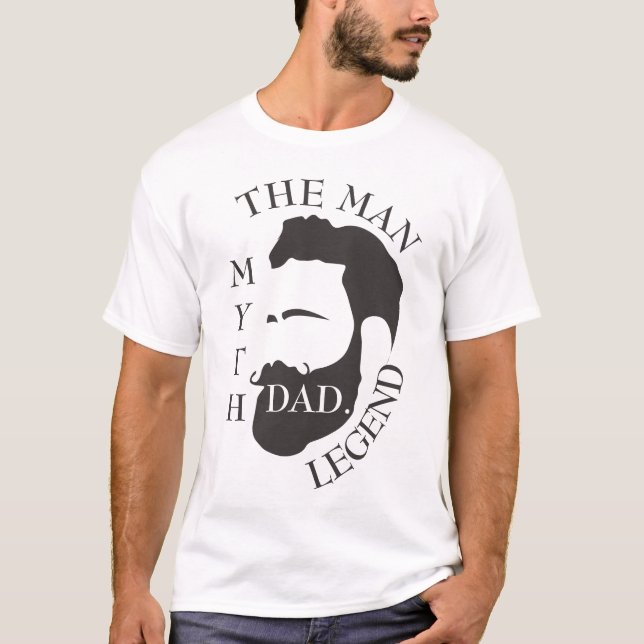 Modern Elegant Legendary Pappa Fars dag T Shirt (Framsida)