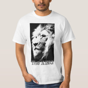 Modern Elegant Lejon Ansikte Mall Mäns Värde T Shirt