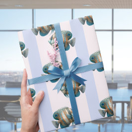 Modern Elegant Lexury Tropical Fish Presentpapper