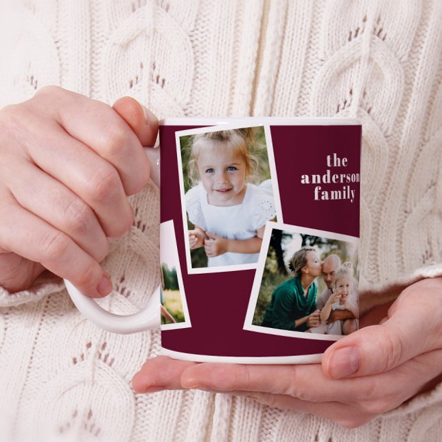 Modern elegant lila av flera fotogrupper i kaffe kaffemugg (Skapare uppladdad)