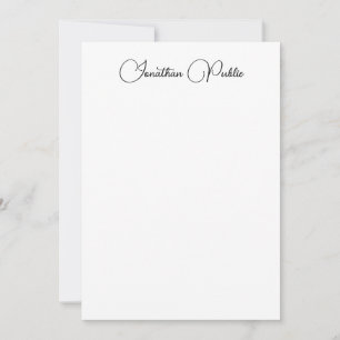 Modern Elegant-Lodrät, mall Calligraphed Namn