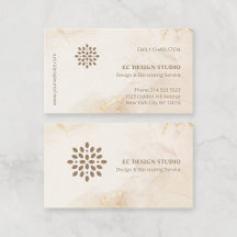 Modern Elegant Logotyp om vattenfärgen Guld Beige