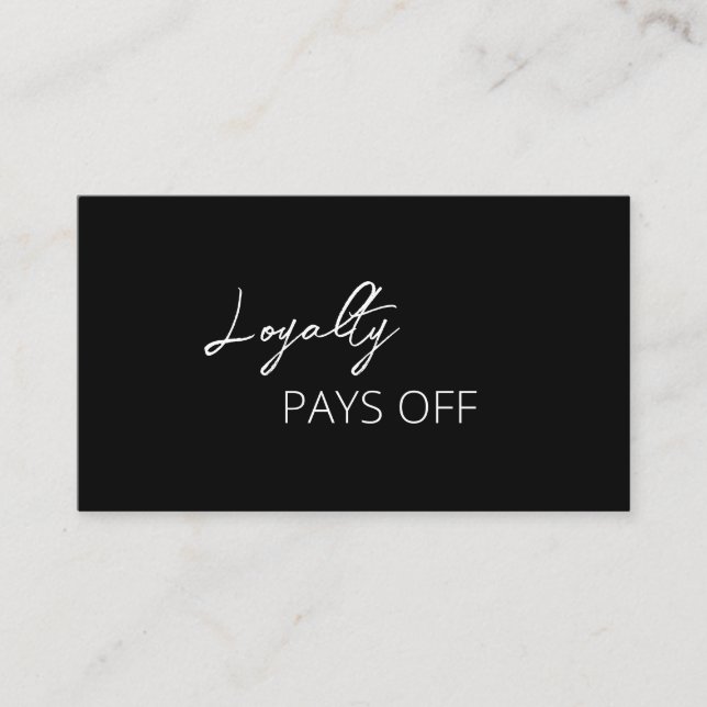 Modern Elegant Lojalitetskort (Framsida)