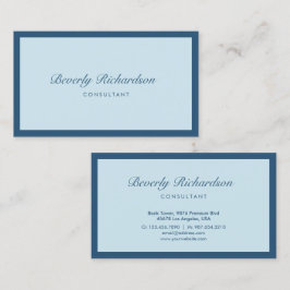 Modern Elegant Luxe-minimalistisk Professionell bl Visitkort