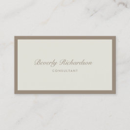Modern Elegant Luxe Simple Professionell Brown Visitkort