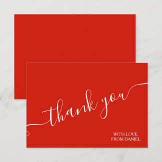 Modern Elegant Luxury Red Tack Kort