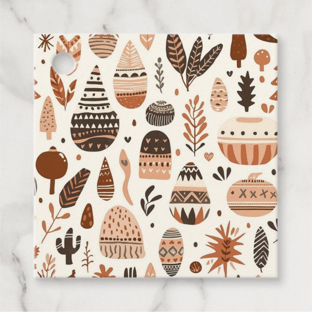 Modern Elegant Lyx Boho Design Gåvor Etiketter (Framsida)